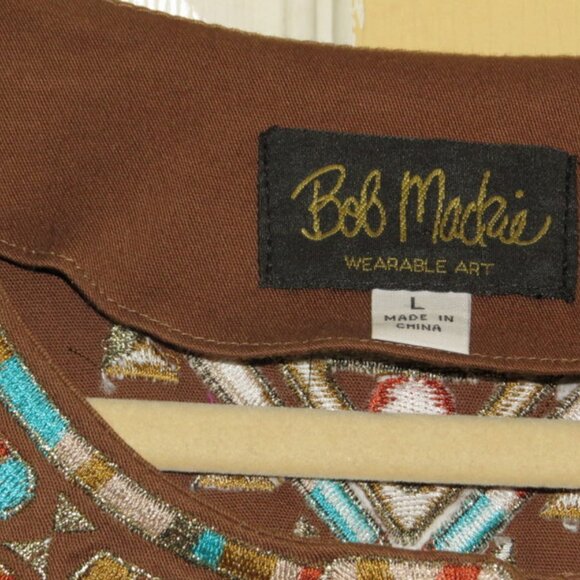 Bob Mackie Wearable Art Southwest Style Jacket with Pockets - Picture 3 of 5